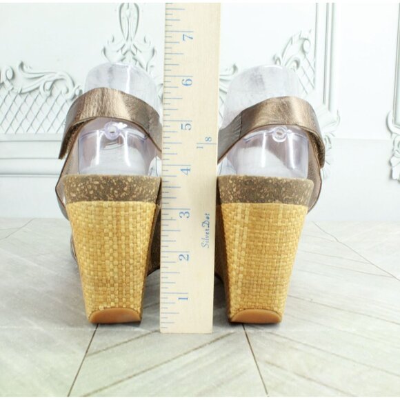 Tsubo Nilanti Women’s Multicolor Leather Wedge Sandals Size 9.5 - Picture 6 of 10